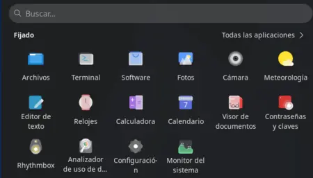 Lanzador de aplicaciones de AnduinOS