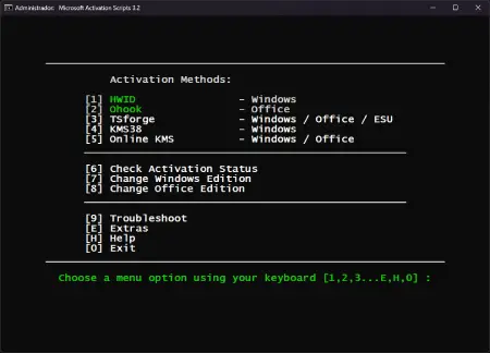 Microsoft Activation Script